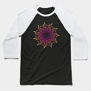 Colorful Mandala Baseball T-Shirt